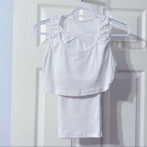 Amazon brand crop top midi skirt set